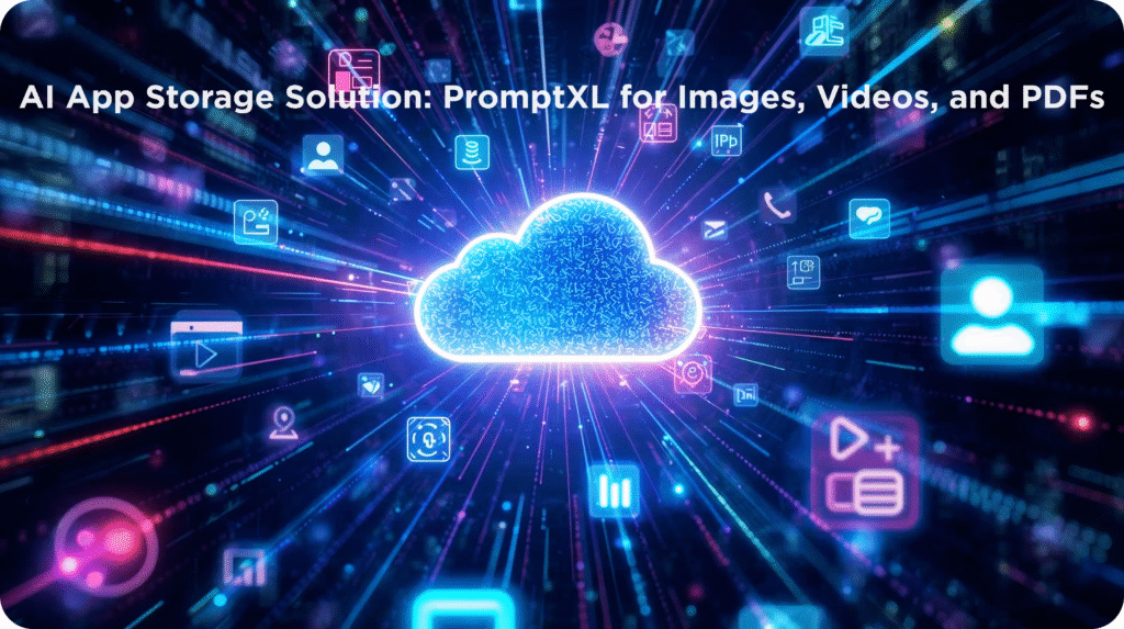 AI app storage solution for managing images, videos, and PDFs