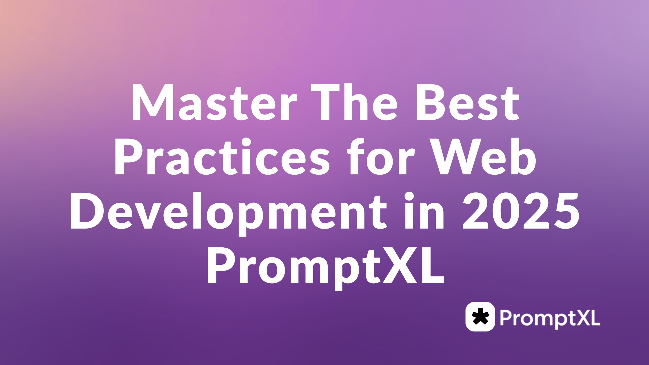 Web development best practices