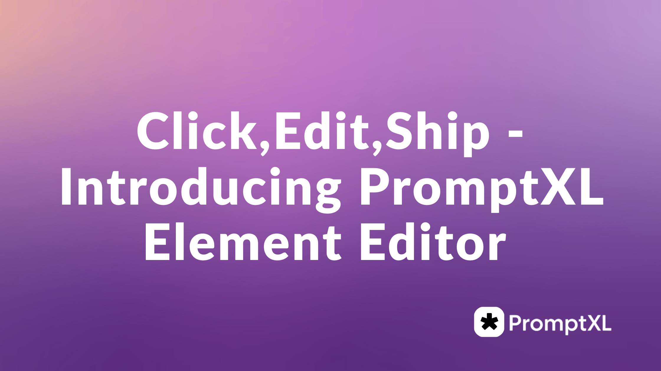 promptxl element editor