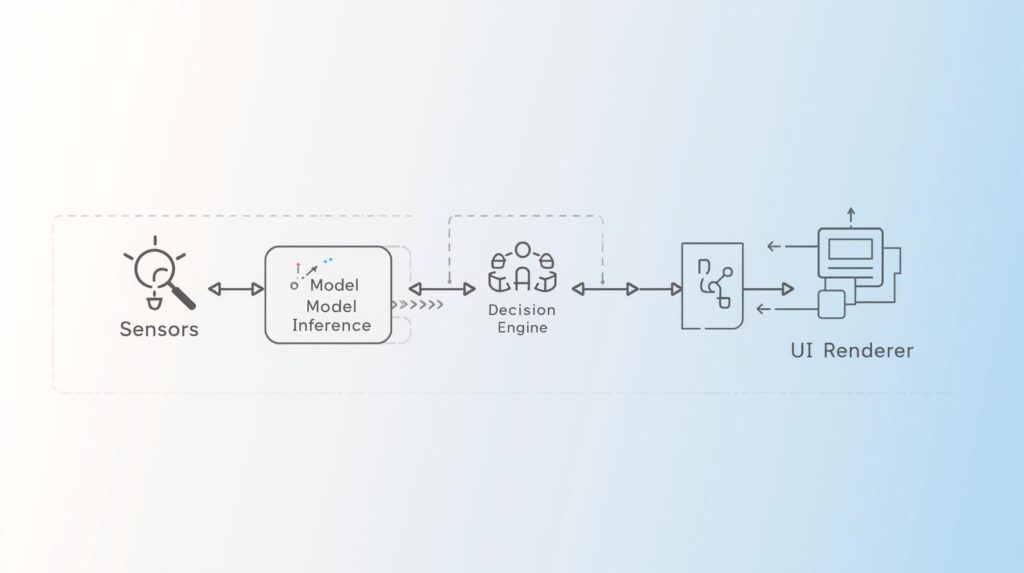 “Visual representation of machine learning models powering responsive AI design for adaptive user interfaces.”